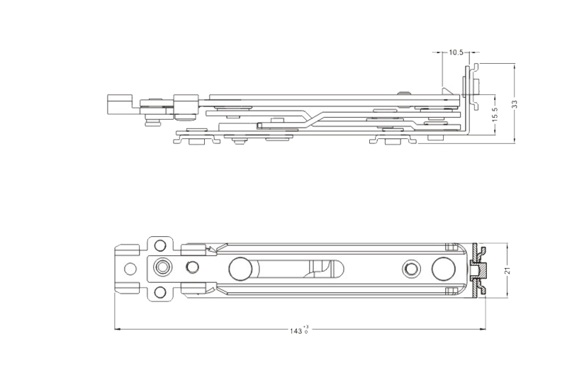 长春轻型隐藏式合页 C-15820-003