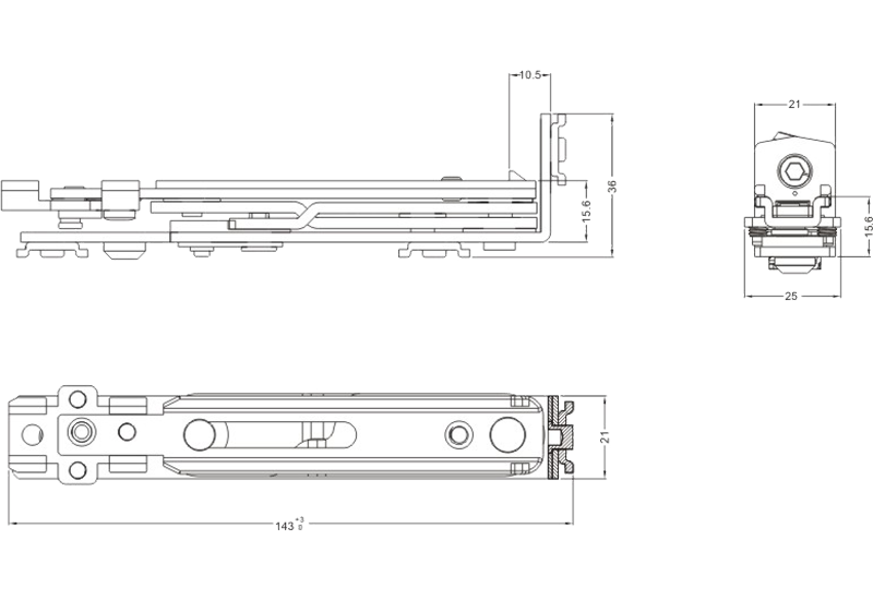 北京重型隐藏式合页 C-15821-003